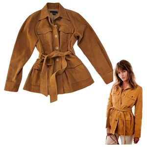 Vintage Banana Republic Tan Belted Blazer cotton corduroy